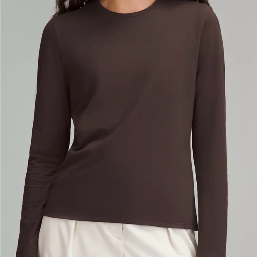 Organic Cotton Crewneck Long-Sleeve Shirt